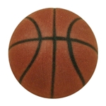 handle knob hand painted dull porcelain brown ball of basketball 329ma